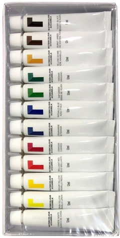 ACUARELAS PROFESIONALES EN POMO REEVES x 12 colores de 12ml c/u - comprar online