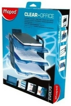 BANDEJAS A4 MAPED CLEAR OFFICE 3 NIVELES - comprar online