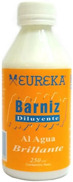 BARNIZ DILUYENTE AL AGUA BRILLANTE EUREKA 250 cm3