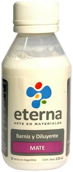 BARNIZ Y DILUYENTE MATE ETERNA x 125 ml