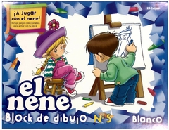 BLOCK DE DIBUJO EL NENE N°5 BLANCO x 24 Hojas
