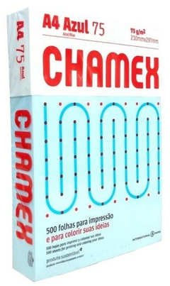 RESMA CHAMEX A4 75g CELESTE 210 x 297 mm x 500 Hojas
