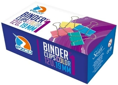 BINDER CLIPS EZCO COLOR 19 mm N°1 x 12 unidades - comprar online