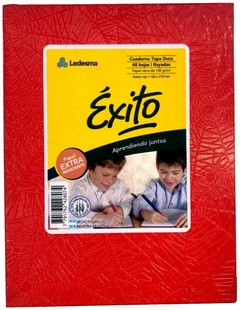 CUADERNO ÉXITO FORRADO 16 cm x 21 cm TAPAS DURAS 48 HOJAS RAYADO - tienda online