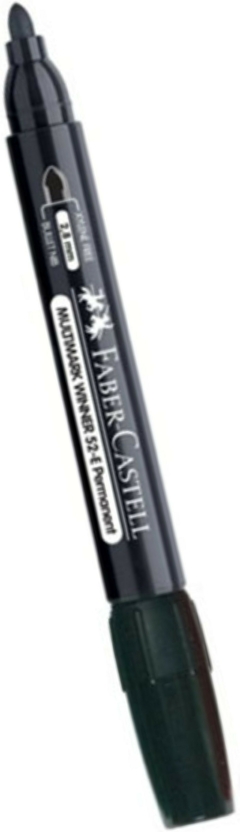 MARCADOR PERMANENTE NEGRO FABER CASTELL 52-E