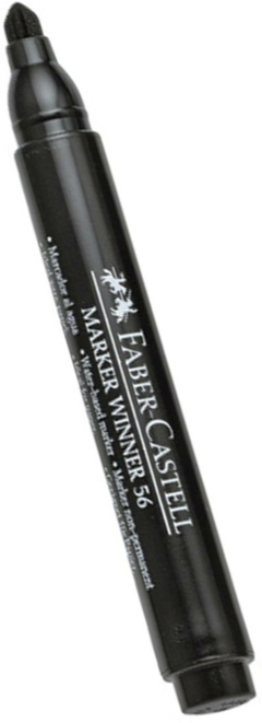 MARCADOR TINTA AL AGUA FABER CASTELL 56 NEGRO