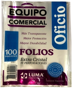 FOLIO LUMA EQUIPO COMERCIAL OFICIO x 100 u