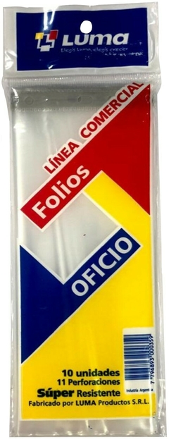 Folio Luma Oficio Reforzados x 10u