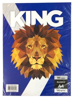 PACK x 10 Hojas PAPEL OBRA KING A4 180g