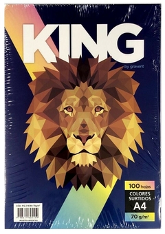 PACK KING A4 70g x 100 Hojas 4 COLORES PASTELES