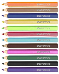 Lápices de color cortos Ezco Mito x12 en internet