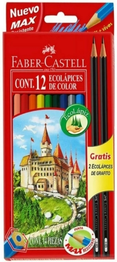 Lápices De Color Faber Castell x12 + 2