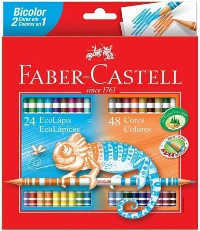 Lápices de Colores Faber-Castell Bicolor x6 – Librería Lemon
