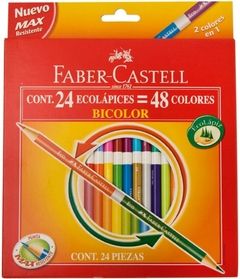 Lápices De Color Faber Castell Bicolor x24/48 - comprar online
