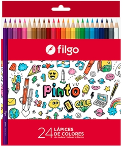 Lápices de Color Filgo Largos x24