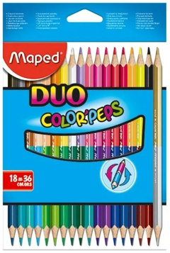 Lápices de Color Maped Duo x18 /36 colores