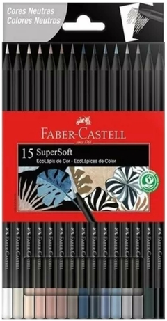 Lápices Supersoft Faber Castell Tonos Neutros x 15