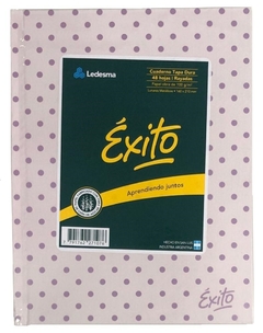 CUADERNO ÉXITO CON LUNARES 16 x 21 cm TAPAS DURAS 48 HOJAS RAYADO - comprar online