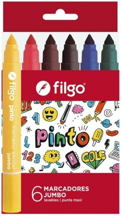 Marcadores Escolares Filgo Jumbo x 6