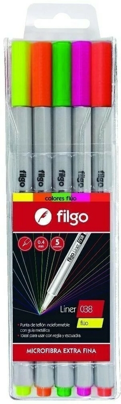 Microfibra Filgo 038 x5 colores fluo - comprar online