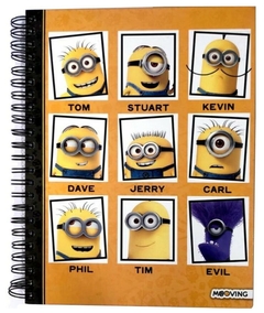 CUADERNO MOOVING MINIONS 220 x 290 mm x 120 Hojas RAYADO