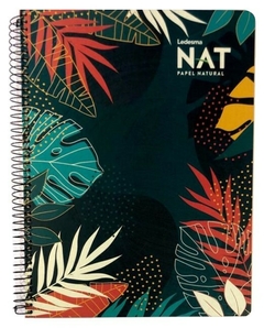 CUADERNO NAT TAPAS DURAS CON ESPIRAL 205 x 270 mm x 80 HOJAS RAYADAS