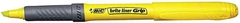 RESALTADOR BIC BRITE LINER GRIP AMARILLO FLUO