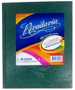 CUADERNO RIVADAVIA ARAÑA N°3 48 HOJAS CUADRICULADO - comprar online