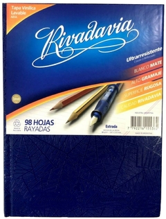 CUADERNO RIVADAVIA ARAÑA 16 cm x 21 cm TAPAS DURAS 98 HOJAS RAYADO