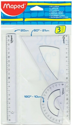 Set de Geometría Maped 3 piezas 20cm - comprar online