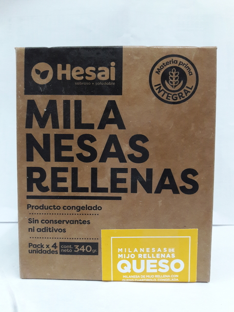 Hesai - Milanesas de mijo con queso - 4 unidades