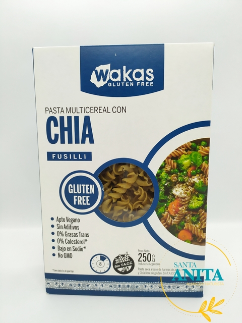 Wakas - Pasta multicereal con chía - 250g