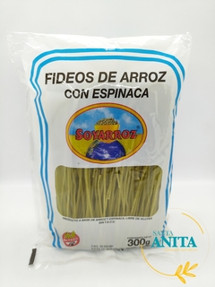 Soyarroz - Fideos de arroz con espinaca - 300g