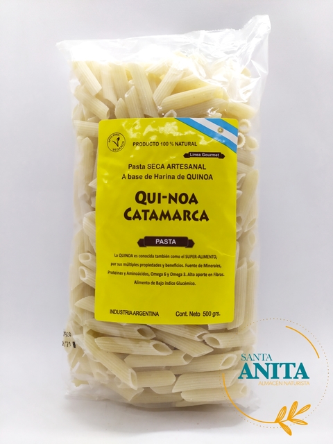 Qui noa Catamarca - Penne Rigate - Fideos a base de quinoa - 500g