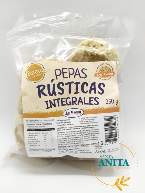 La Francia - Pepas rusticas integrales c/batata 250g