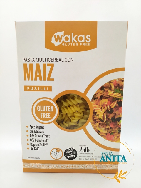 Wakas- pasta multicereal con maiz- 250g