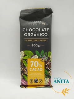 Colonial- Chocolate orgánico 70% cacao- 100g