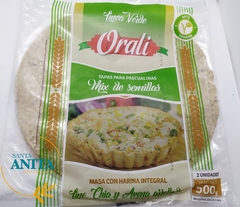 Oralí- Tapas para pascualinas con mix de semillas- 2u