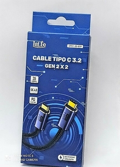 Cable USB 3.2 Thunderbolt3 Gen 2x2 Tipo C mallado