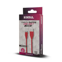 Cable Usb Soft 2 Mts Soul ficha Micro USB - comprar online