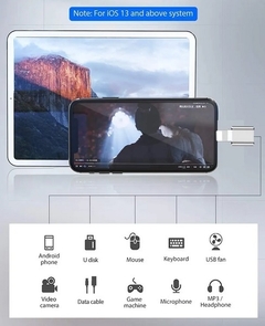 ADAPTADOR LIGHTNING MACHOI A USB 3.0 HEMBRA OTG - comprar online