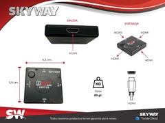 Switch HDMI 3 Entradas X 1 Salida - V1.4 Full Hd 1080p - CO5- SKYWAY en internet