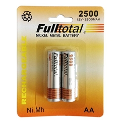 2 Pilas Aa 2500 Mah Full Total P/ Linternas, Camaras, Joysticks