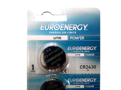 5 Pilas Euroenergy Cr2430 3v P/ Sensores, Alarmas , Relojes