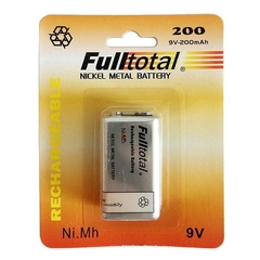 Bateria 9v 200 Mah Recargable Full Total