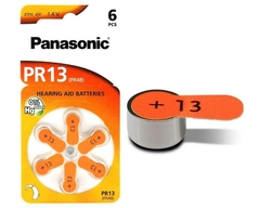 Pilas Panasonic Zinc Air 13 Botón - Pack De 6 Unidades Pr13 pr48