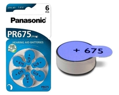 Pilas Panasonic Zinc Air 675 Botón - Pack De 6 Unidades Pr44