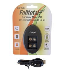 CARGADOR FULLTOTAL FT1007 PARA BATERIAS 9V LITIO-ION / NI-MH USB