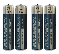 10 pilas AA Alcalinas Euroenergy Para Remotos Luces Juguetes - comprar online