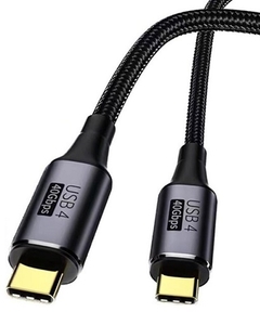 Cable USB4 Thunderbolt4 Gen 3x2 40 GBPS Tipo C mallado